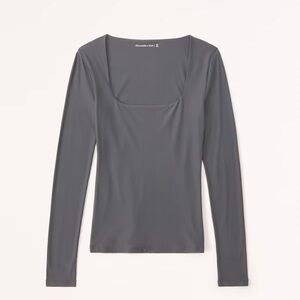Abercrombie & Fitch Charcoal Long Sleeve Top